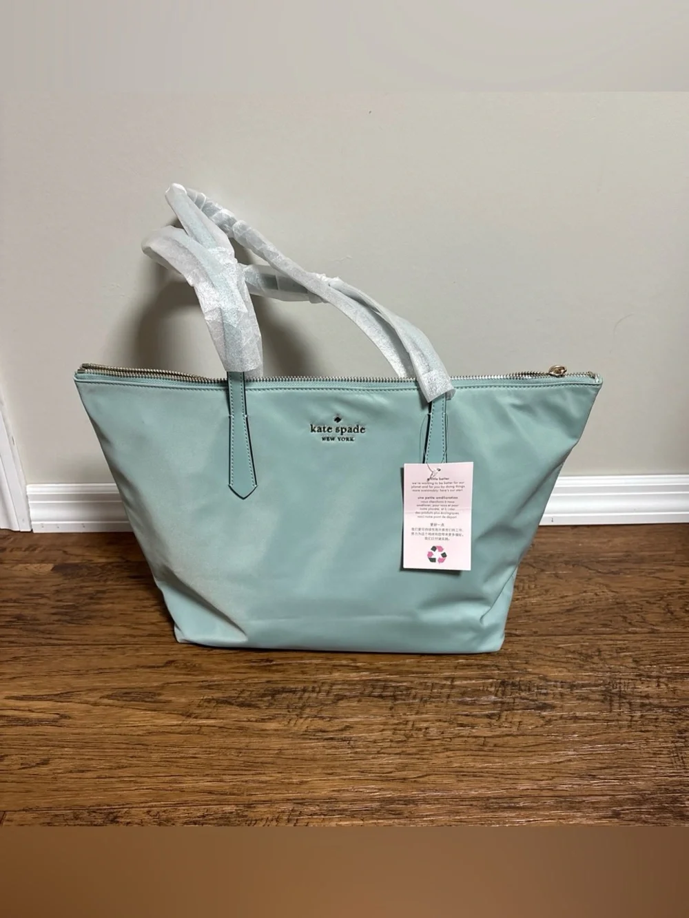 kate spade Mint Green Nylon Tote